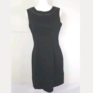 Jessica Simpson black career shift dress 12 L